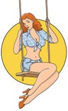 pinup девушки страны иллюстрация вектора pinup девушки страны иллюстрация вектора