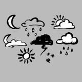 Pioggia della natura di clima del fondo del tempo del cielo di vettore illustrazione di stock Pioggia della natura di clima del fondo del tempo del cielo di vettore illustrazione di stock