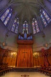 Pipe Organ Stained Glass Altar At Grace Cathedral Stock Photography