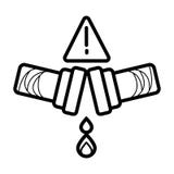 Pipes icon royalty free illustration Pipes icon royalty free illustration