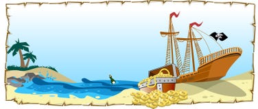 piracki skarb ilustracja wektor piracki skarb ilustracja wektor