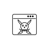 Pirata informatico, icona del pirata su fondo bianco Può essere usato per il web, il logo, il app mobile, UI UX illustrazione di stock Pirata informatico, icona del pirata su fondo bianco Può essere usato per il web, il logo, il app mobile, UI UX illustrazione di stock