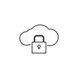 Pirata informatico, icona della nuvola su fondo bianco Può essere usato per il web, il logo, il app mobile, UI UX royalty illustrazione gratis Pirata informatico, icona della nuvola su fondo bianco Può essere usato per il web, il logo, il app mobile, UI UX royalty illustrazione gratis