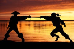 Pirate And Musketer Stock Photography Pirate And Musketer Stock Photography