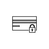 Pirate informatique, icône de carte de crédit sur le fond blanc Peut être employé pour le Web, logo, l'appli mobile, UI UX illustration de vecteur Pirate informatique, icône de carte de crédit sur le fond blanc Peut être employé pour le Web, logo, l'appli mobile, UI UX illustration de vecteur