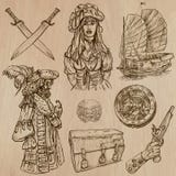 Pirates (no.4) - an hand drawn vector pack stock illustration Pirates (no.4) - an hand drawn vector pack stock illustration
