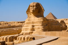 Pirâmide cheia Giza Egipto do perfil do Sphinx Imagens de Stock Pirâmide cheia Giza Egipto do perfil do Sphinx Imagens de Stock