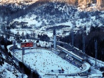 piste de patinage de Haut-montagne images stock piste de patinage de Haut-montagne images stock