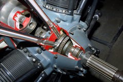 Piston Engine Detail Royalty Free Stock Images