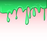 Pittura verde di gocciolamento sulla parete royalty illustrazione gratis Pittura verde di gocciolamento sulla parete royalty illustrazione gratis