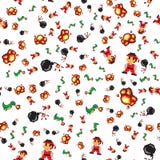 Pixel Art Game Characters Effects Seamless Pattern royalty free illustration Pixel Art Game Characters Effects Seamless Pattern royalty free illustration