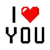 pixel art i love
