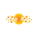 Pixel Logo Icon Design de Sun illustration stock Pixel Logo Icon Design de Sun illustration stock