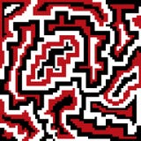 Pixeles geométricos coloreados psicodélicos del fondo de los polígonos ilustración del vector Pixeles geométricos coloreados psicodélicos del fondo de los polígonos ilustración del vector