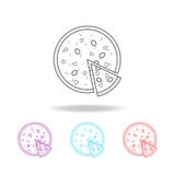 pizza icons. Elements of fast food in multi colored icons. Premium quality graphic design icon. Simple icon for websites, web desi royalty free illustration pizza icons. Elements of fast food in multi colored icons. Premium quality graphic design icon. Simple icon for websites, web desi royalty free illustration