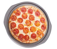 Pizza In Tray Stock Photo