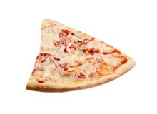Pizza slice isolated on white royalty free stock images Pizza slice isolated on white royalty free stock images