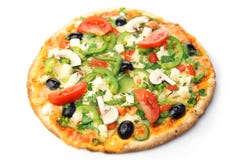 Pizza / white background