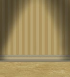 Pièce vide avec Tan Striped Wallpaper illustration stock Pièce vide avec Tan Striped Wallpaper illustration stock