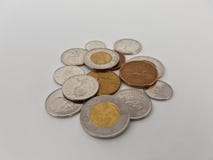 pièces de monnaie canadiennes image stock pièces de monnaie canadiennes image stock