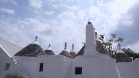 Piękny widok miasto Alberobello w Włochy zdjęcie wideo Piękny widok miasto Alberobello w Włochy zdjęcie wideo