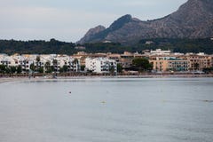 Plaża z czasem w Alcudia Fotografia Royalty Free Plaża z czasem w Alcudia Fotografia Royalty Free