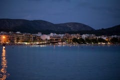 Plaża z czasem w Alcudia Fotografia Stock Plaża z czasem w Alcudia Fotografia Stock