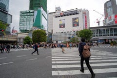 Plaatselijke bevolking en Reiziger die en bij Takeshita-straat in Harajuku, ori?ntatiepunt lopen winkelen en populair voor toeris royalty-vrije stock foto's Plaatselijke bevolking en Reiziger die en bij Takeshita-straat in Harajuku, ori?ntatiepunt lopen winkelen en populair voor toeris royalty-vrije stock foto's