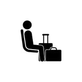 plaatsingsplaats voor persoon met bagage Element van prioritair plaatsingsgebied in vervoerpictogram voor mobiele concept en webt vector illustratie plaatsingsplaats voor persoon met bagage Element van prioritair plaatsingsgebied in vervoerpictogram voor mobiele concept en webt vector illustratie