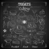 Placa de giz do menu ilustração do vetor