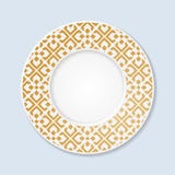 Placa decorativa com ornamento abstrato ilustração do vetor Placa decorativa com ornamento abstrato ilustração do vetor
