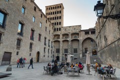 Placa del Rei, Gothic Quarter, Barcelona, Spain Royalty Free Stock Image Placa del Rei, Gothic Quarter, Barcelona, Spain Royalty Free Stock Image