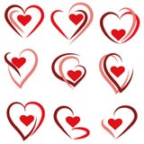 Placez le logo de coeur - vecteur illustration de vecteur Placez le logo de coeur - vecteur illustration de vecteur