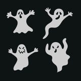 Placez les fantômes de Halloween illustration stock Placez les fantômes de Halloween illustration stock