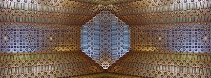 Plafond dans le ZAR de ¡ d'Alcà de Ségovie, Espagne - BANNIÈRE Images libres de droits Plafond dans le ZAR de ¡ d'Alcà de Ségovie, Espagne - BANNIÈRE Images libres de droits