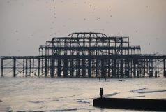 Plage ? Brighton photo libre de droits Plage ? Brighton photo libre de droits