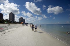 Plage Naples La Floride De Vanderbilt Photo Stock éditorial