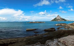 Plage sur l'archipel de Wanshan, Chine image libre de droits Plage sur l'archipel de Wanshan, Chine image libre de droits