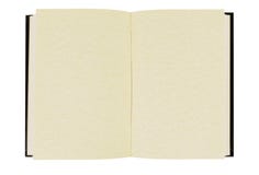 Plain open hardback book, blank pages, isolated on white background, copy space Royalty Free Stock Image Plain open hardback book, blank pages, isolated on white background, copy space Royalty Free Stock Image