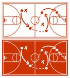 Plan de stratégie de basket-ball illustration de vecteur Plan de stratégie de basket-ball illustration de vecteur