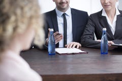 Plan rapproché des recruteurs dans les costumes Images libres de droits Plan rapproché des recruteurs dans les costumes Images libres de droits