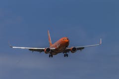 Jet Passenger Plane Approach Stock Images Jet Passenger Plane Approach Stock Images