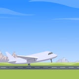Plane Takes Off Royalty Free Stock Images