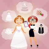 Planejador do casamento ilustração do vetor Planejador do casamento ilustração do vetor