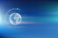 Planet earth on the digital technology background royalty free illustration Planet earth on the digital technology background royalty free illustration