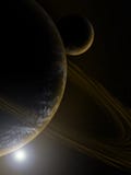 Planet In Deep Space Wallpaper Stock Photos Planet In Deep Space Wallpaper Stock Photos