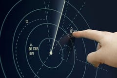 Plano no radar imagens de stock royalty free Plano no radar imagens de stock royalty free