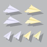 Planos de papel fijados. ilustración del vector Planos de papel fijados. ilustración del vector