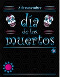 Plantilla de Dia de los Muertos Poster ilustración del vector Plantilla de Dia de los Muertos Poster ilustración del vector