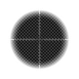 Plantilla del alcance del francotirador, vista nocturna con las marcas de la medida en fondo aislado Visión con la vista de un ri ilustración del vector Plantilla del alcance del francotirador, vista nocturna con las marcas de la medida en fondo aislado Visión con la vista de un ri ilustración del vector